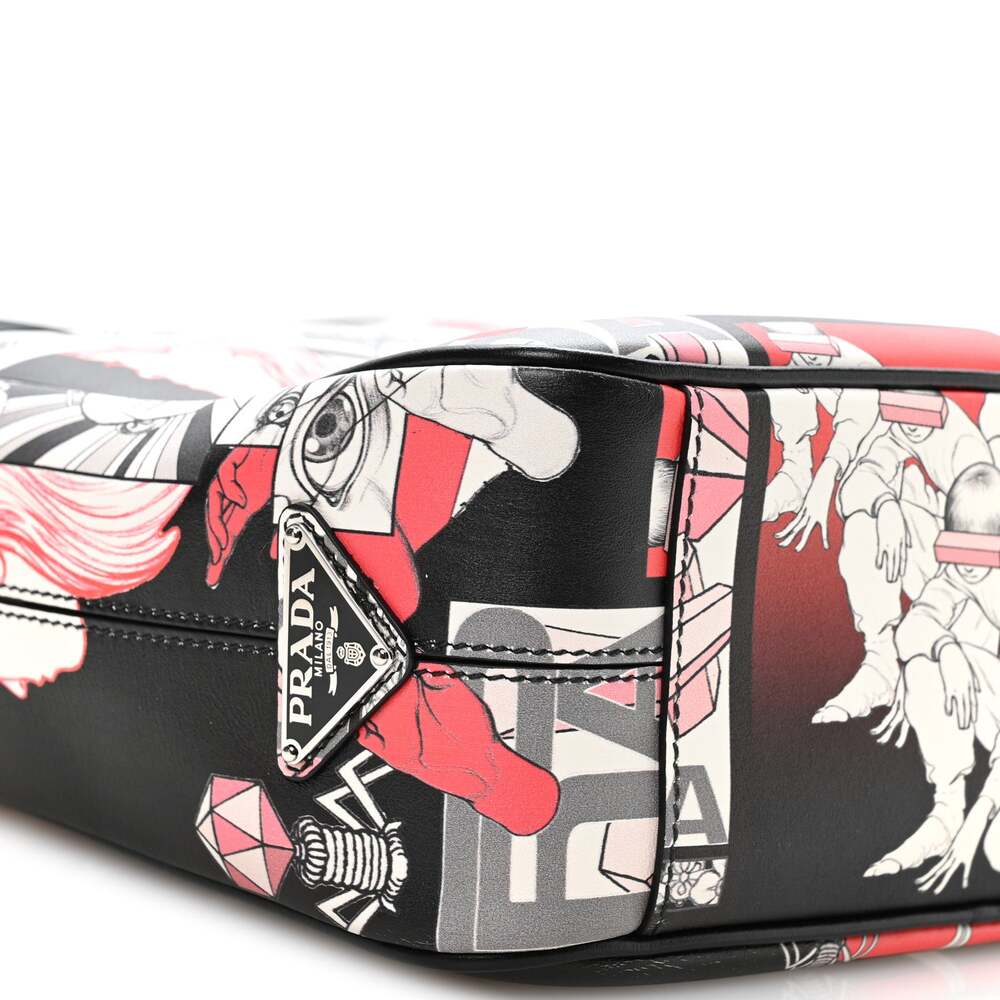 Prada X James Jean Vitello Dna Flat #268724P11B - Picture 10 of 11